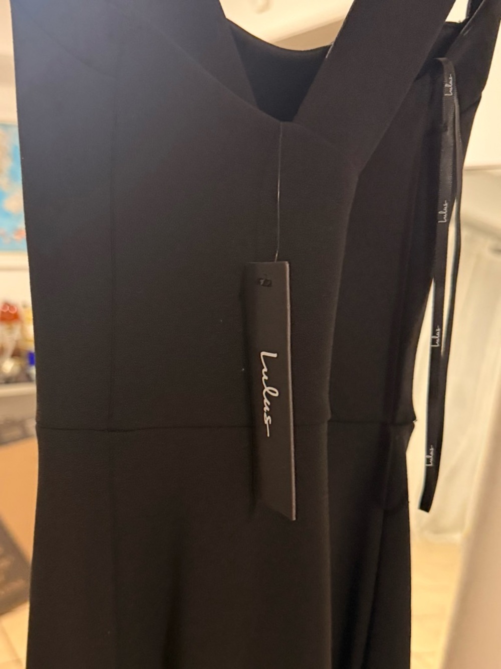 Lulus Glamorous Dedication Black Maxi Dress XS NWT Side Slit Backless Dress - Picture 7 of 16